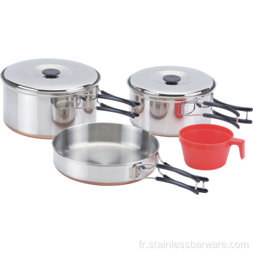 Pots et casseroles empilables Camping